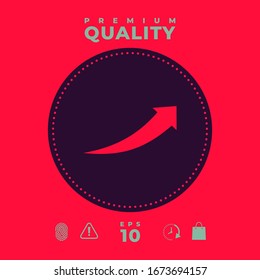 Arrow icon - up. Graphic elements for your design