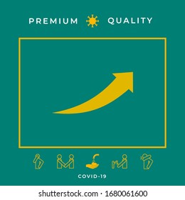 Arrow icon - up. Graphic elements for your design