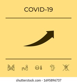 Arrow icon - up. Graphic elements for your design