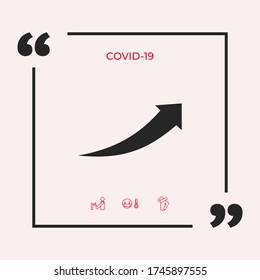 Arrow icon - up. Graphic elements for your design