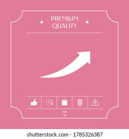 Arrow icon - up. Graphic elements for your design