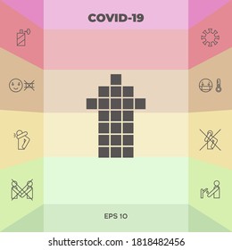 Icono de flecha arriba. Elementos gráficos para su diseño