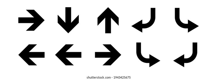Arrow Icon Various Direction Vector Set For Website Apps and Another Purposes