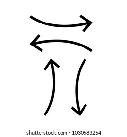 Arrow icon vector