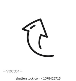 Arrow Up Icon Vector