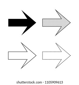 Arrow icon vector