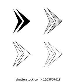 Arrow icon vector