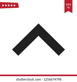 Arrow up icon vector