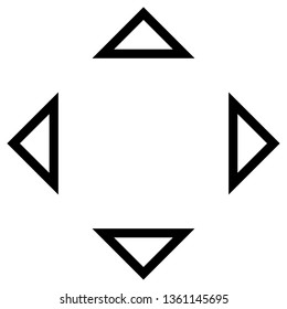 Arrow icon vector