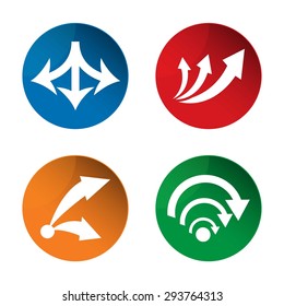 Arrow icon. Vector
