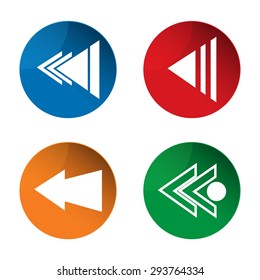 Arrow icon. Vector
