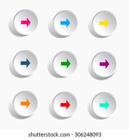 Arrow icon vector