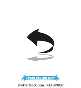 Arrow icon vector.