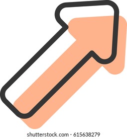 Arrow icon vector