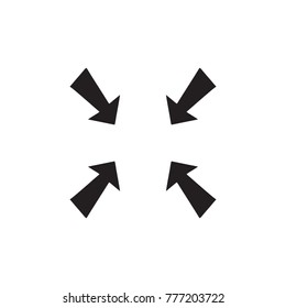 in arrow icon vector