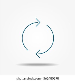 Arrow Icon. Vector abstract illustration.