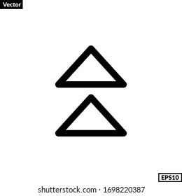Up Arrow icon vector for any purposes