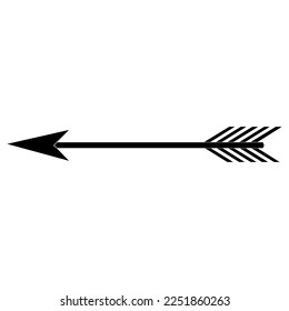 Arrow icon vector. Archery illustration sign. Arrow symbol or logo.