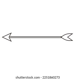 Arrow icon vector. Archery illustration sign. Arrow symbol or logo.