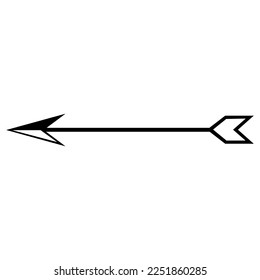 Arrow icon vector. Archery illustration sign. Arrow symbol or logo.