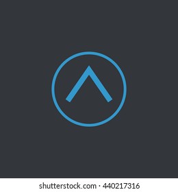 arrow icon vector art eps image logo sign flat design app ui web