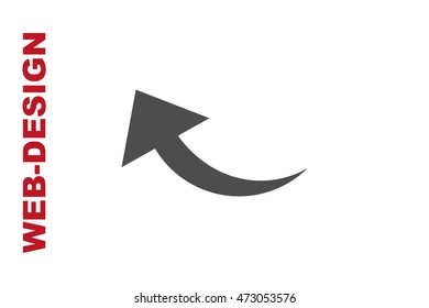 Arrow Icon Vector, author portfolio web-design