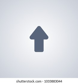 Arrow up icon, vector best flat icon on white background , EPS 10