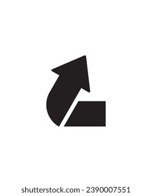 arrow icon, vector best flat icon.