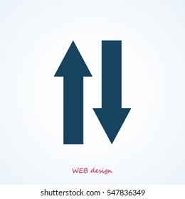 arrow icon, vector best flat icon, EPS