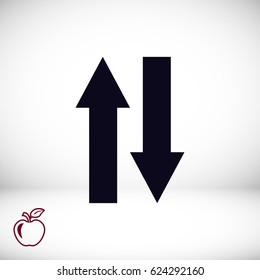 arrow icon, vector best flat icon, EPS