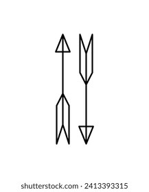icono de flecha, icono de la mejor línea del vector.