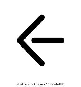 arrow icon vector with black color