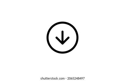 Arrow Icon Vector black on the background. 