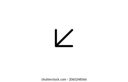 Arrow Icon Vector black on the background. 