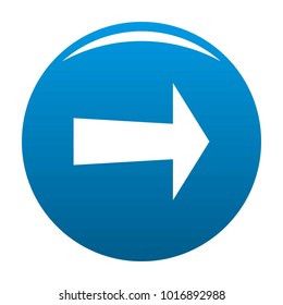 Arrow icon vector blue circle isolated on white background 