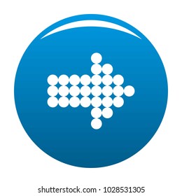 Arrow icon vector blue circle isolated on white background 