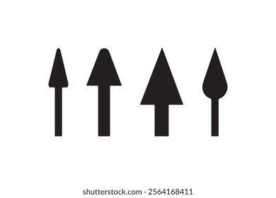 Arrow icon vector collection. Black Arrow icons. Different arrow signs. linear arrow icon pack. up down horizontal, right. left, switch icons suitable for apps and website