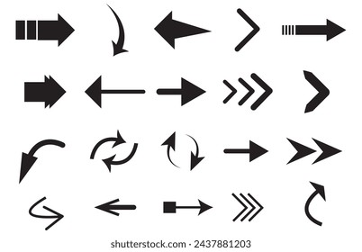 Arrow icon. Arrow vector collection. Arrow. Cursor. Modern simple arrows. Vector illustration eps 10 file