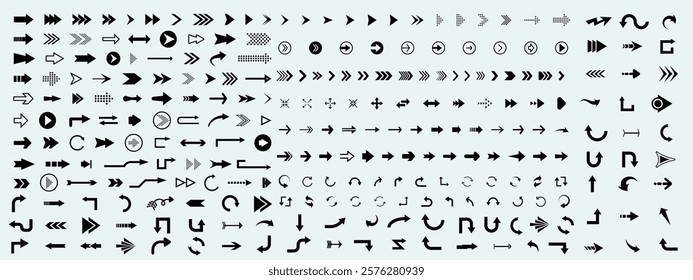  Arrow icon. Arrow vector collection. Arrow. Cursor. Modern simple arrows. Vector illustration.