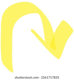 Arrow icon. Arrow vector collection. Modern simple arrow colored marker style isolated on transparent background 