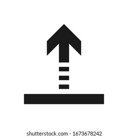 Pfeilsymbol Vektorillustration auf weißem Hintergrund