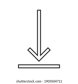 Color del vector de icono de flecha editable aislado en fondo blanco