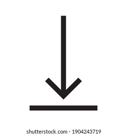 Arrow Icon vector color editable isolated on white background