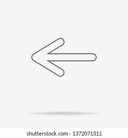 Arrow icon. Vector concept illustration for design.