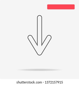 Arrow icon. Vector concept illustration for design.