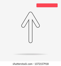 Arrow icon. Vector concept illustration for design.