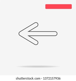 Arrow icon. Vector concept illustration for design.