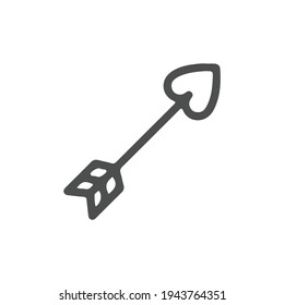 Arrow icon. Vector concept illustration for design.