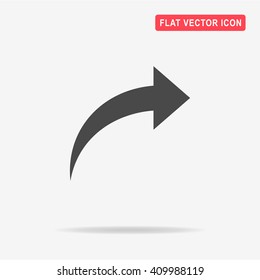 Arrow icon. Vector concept illustration for design.