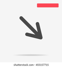 Arrow icon. Vector concept illustration for design.